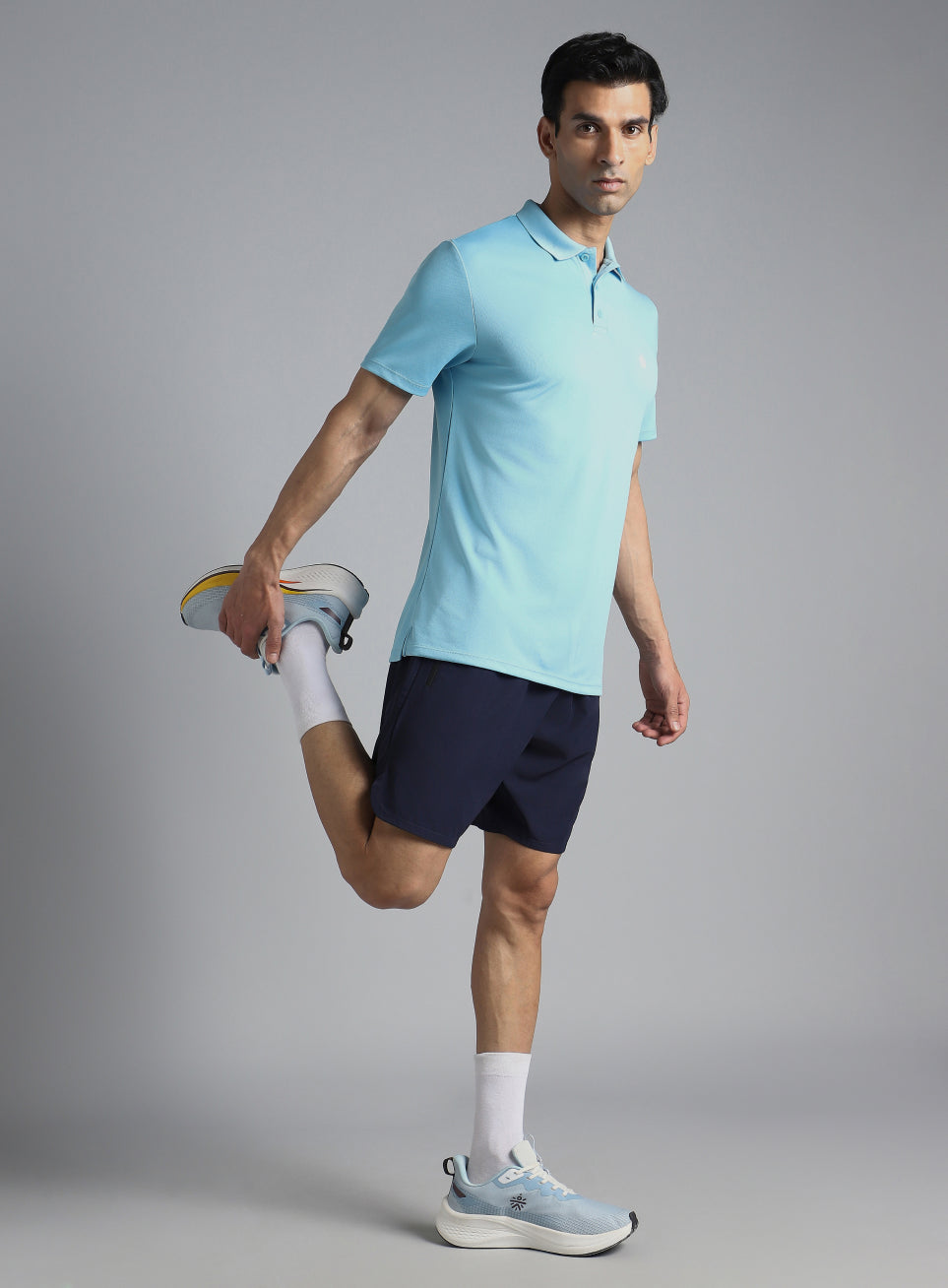 Men's Sky Blue Performance Polo T-shirt