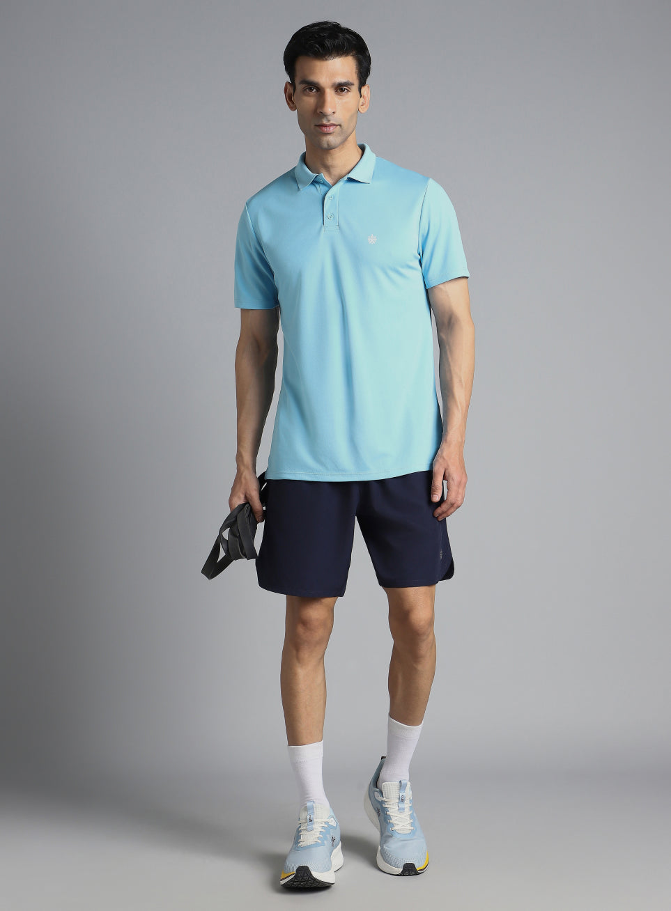 Men's Sky Blue Performance Polo T-shirt
