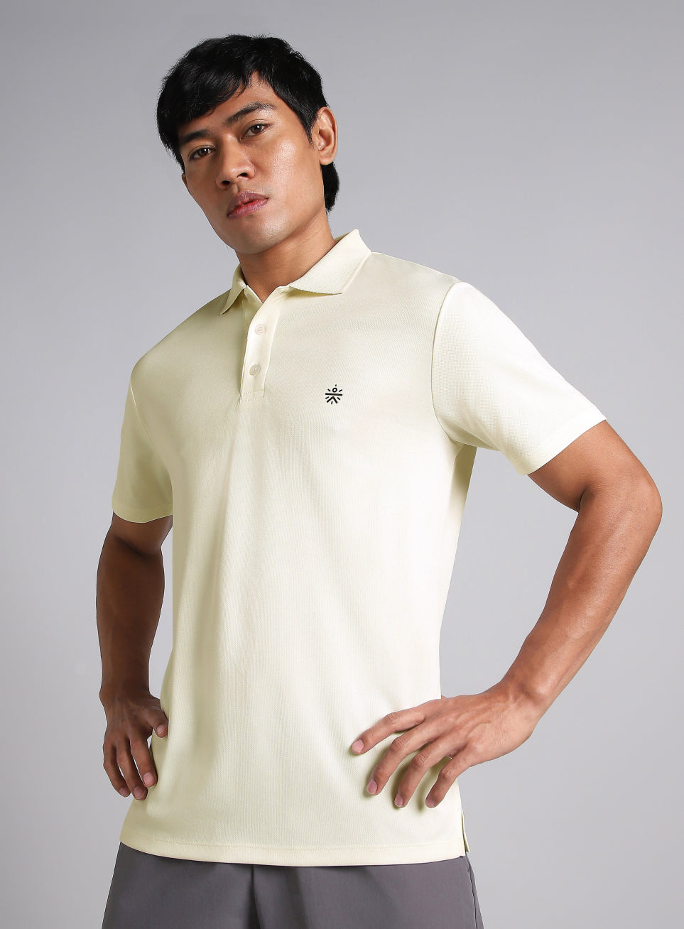 Men's Off White Performance Polo T-shirt