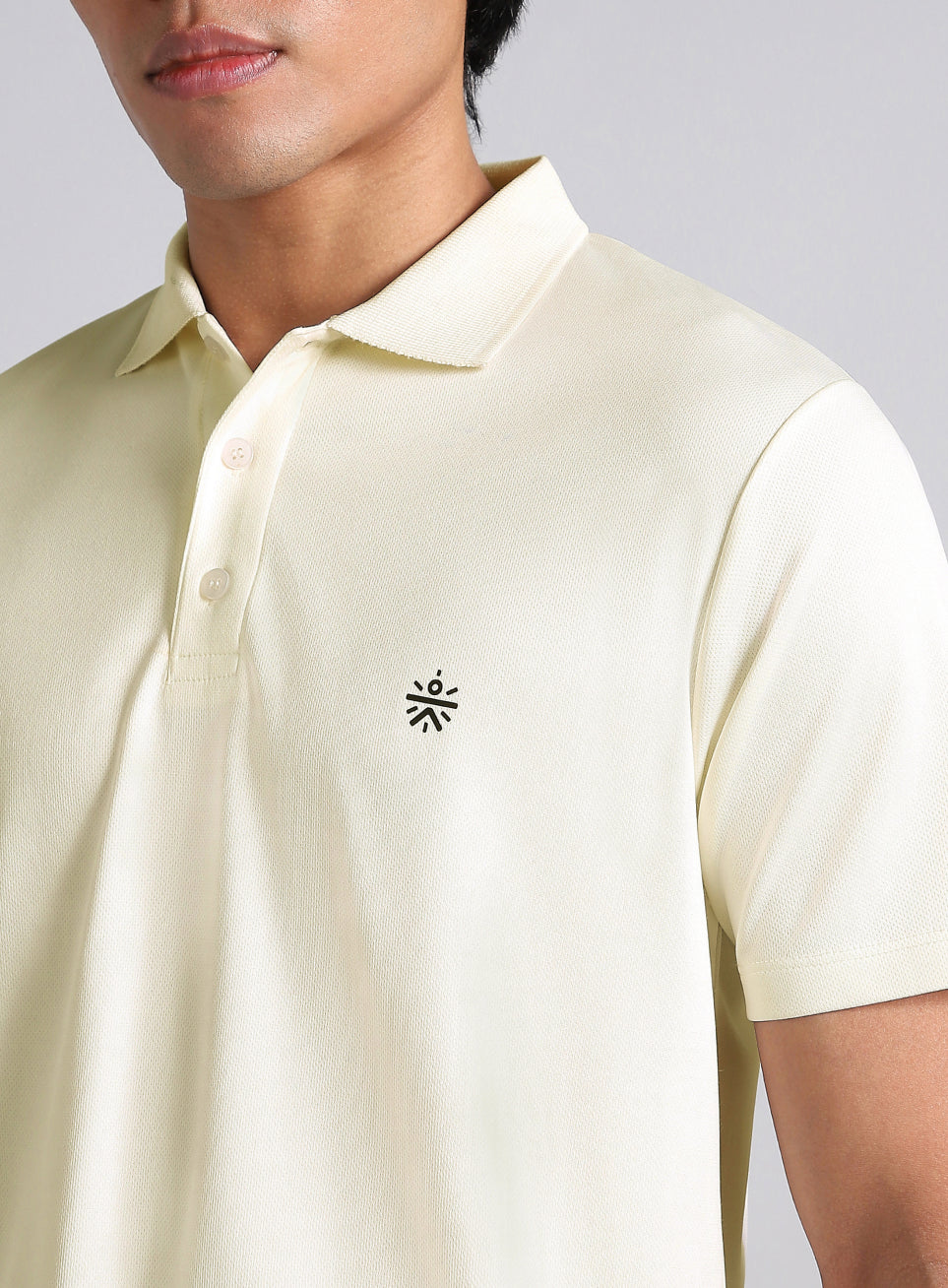 Men's Off White Performance Polo T-shirt