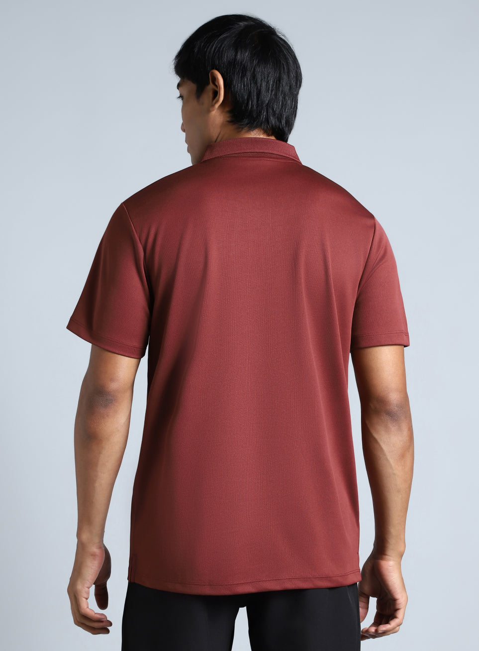 Men's Maroon Performance Polo T-shirt