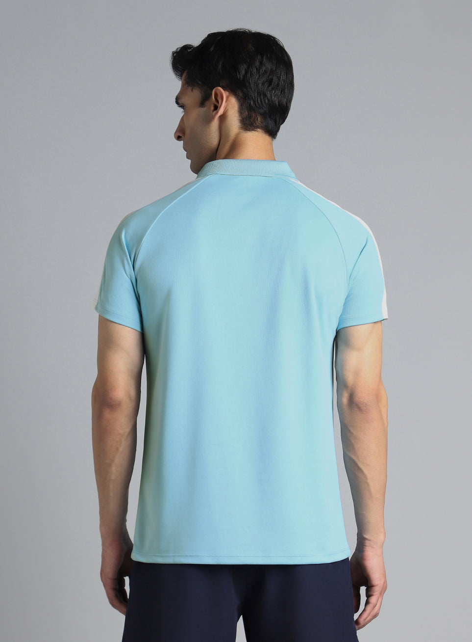 Men's Sky Blue Performance Essential Polo T-shirt