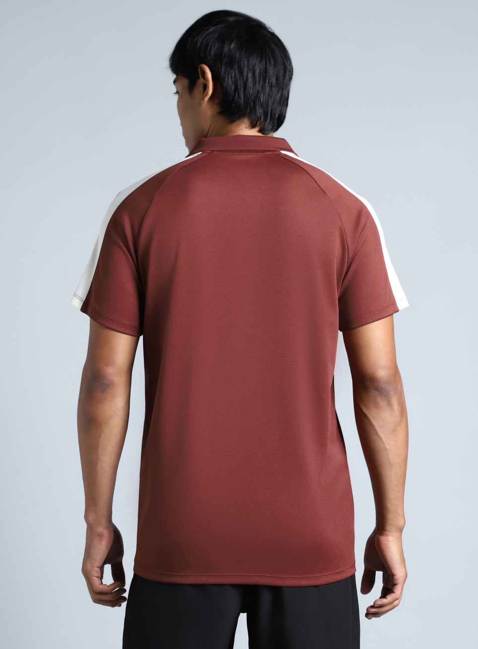 Men's Maroon Performance Essential Polo T-shirt