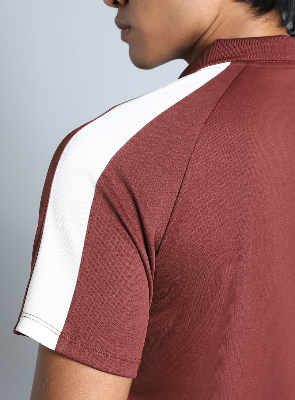 Men's Maroon Performance Essential Polo T-shirt
