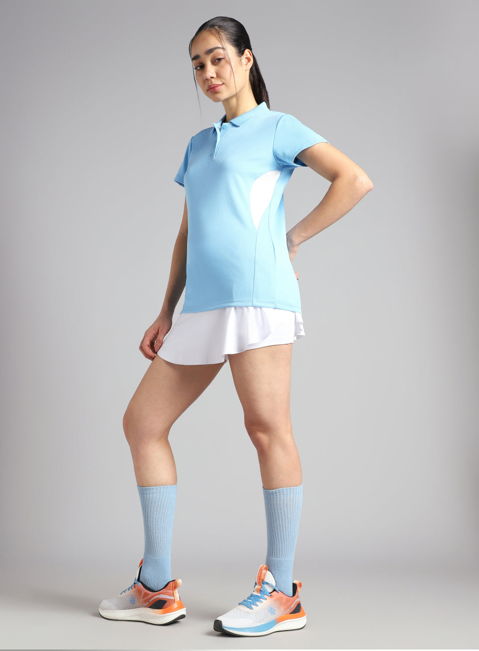 Women's Sky Blue True Performance Polo T-shirt