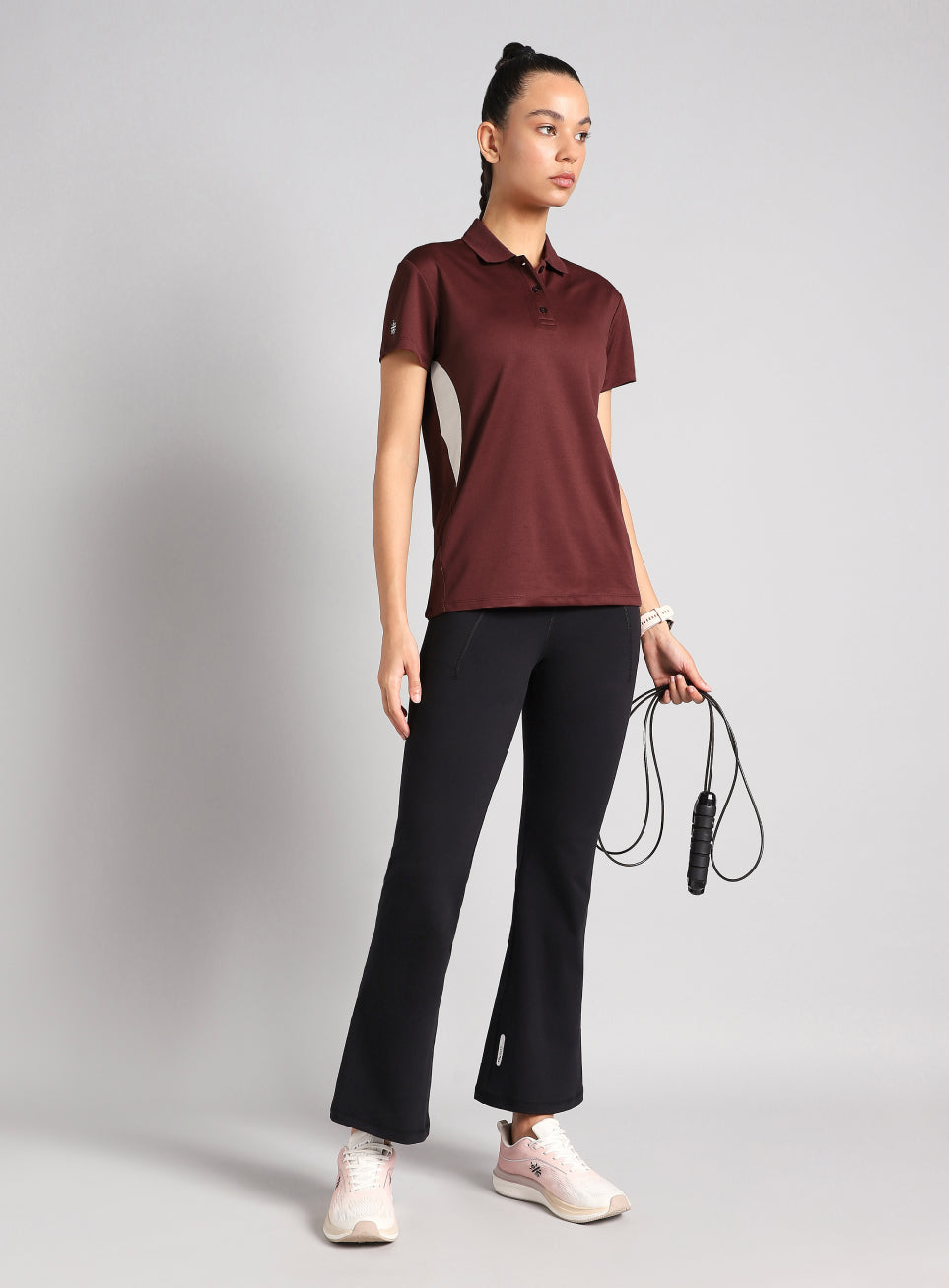 Women's Maroon True Performance Polo T-shirt