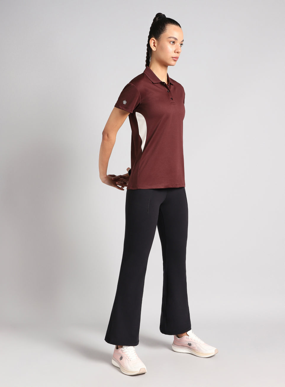 Women's Maroon True Performance Polo T-shirt