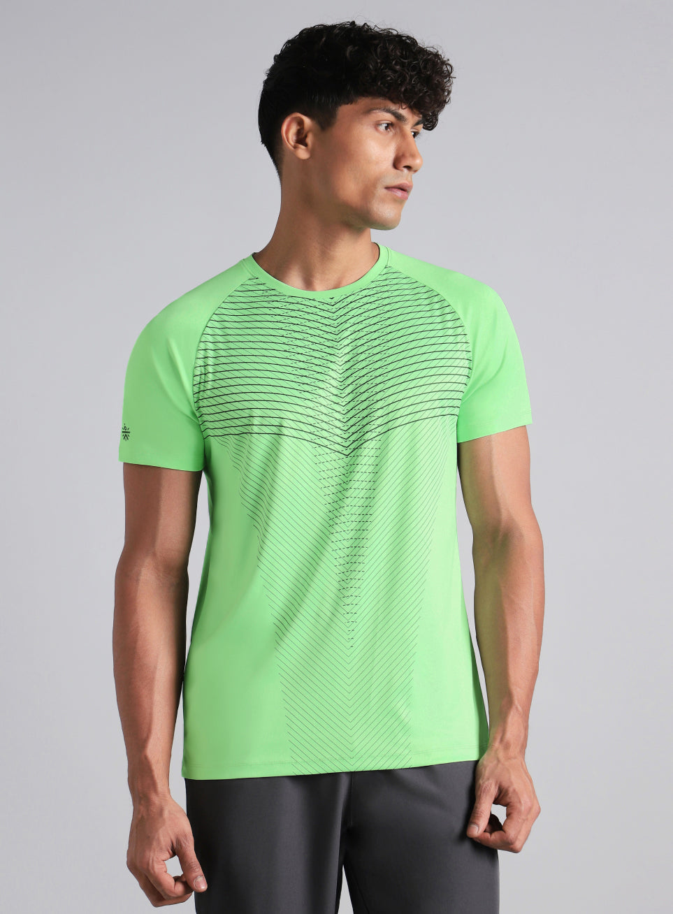 Men's Green Energy Map Printed T-shirt