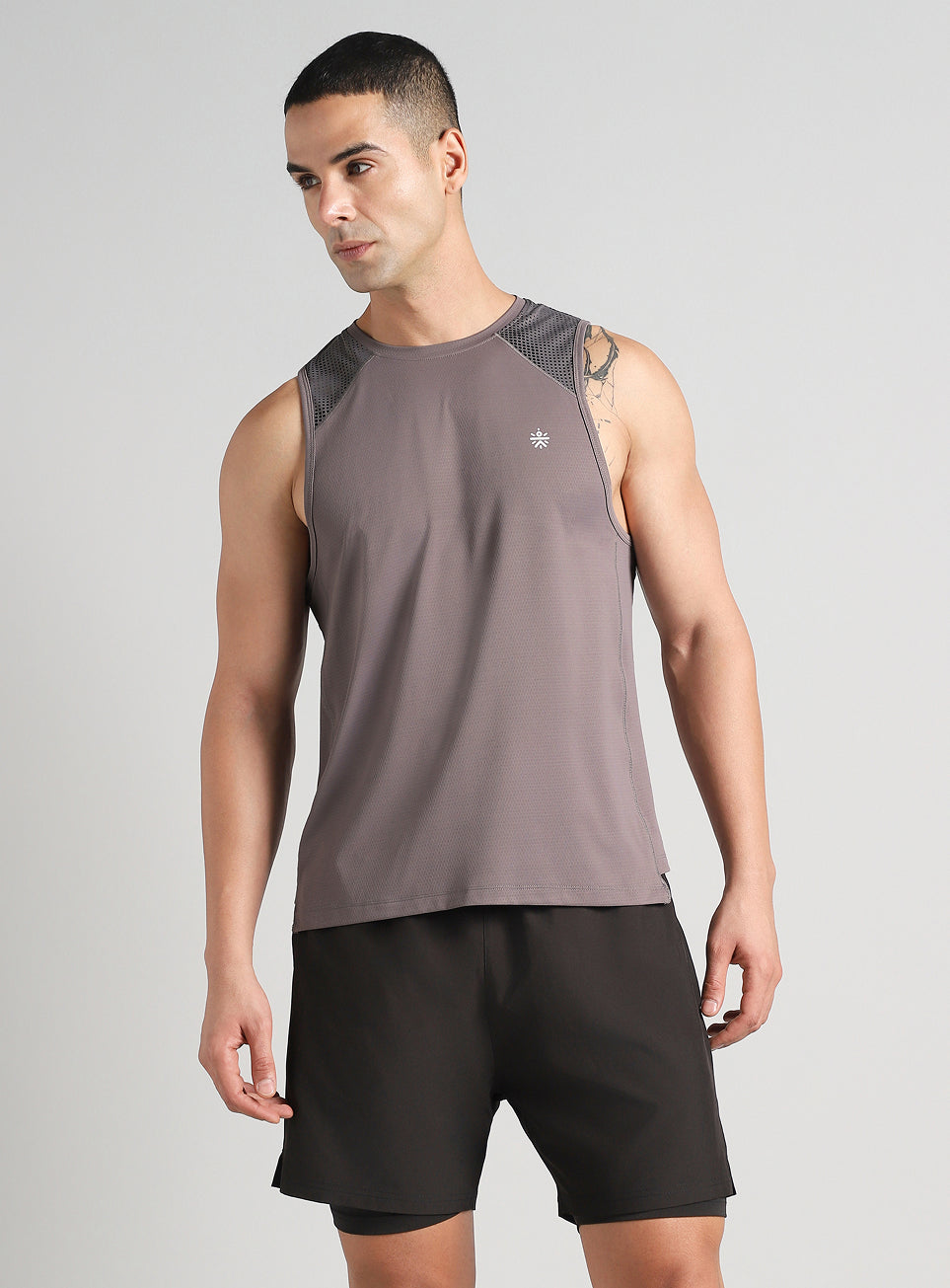 Men's Dark Grey Training Muscle Tank
