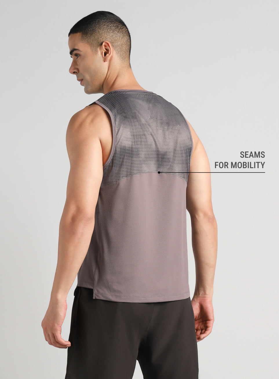Men's Dark Grey Training Muscle Tank