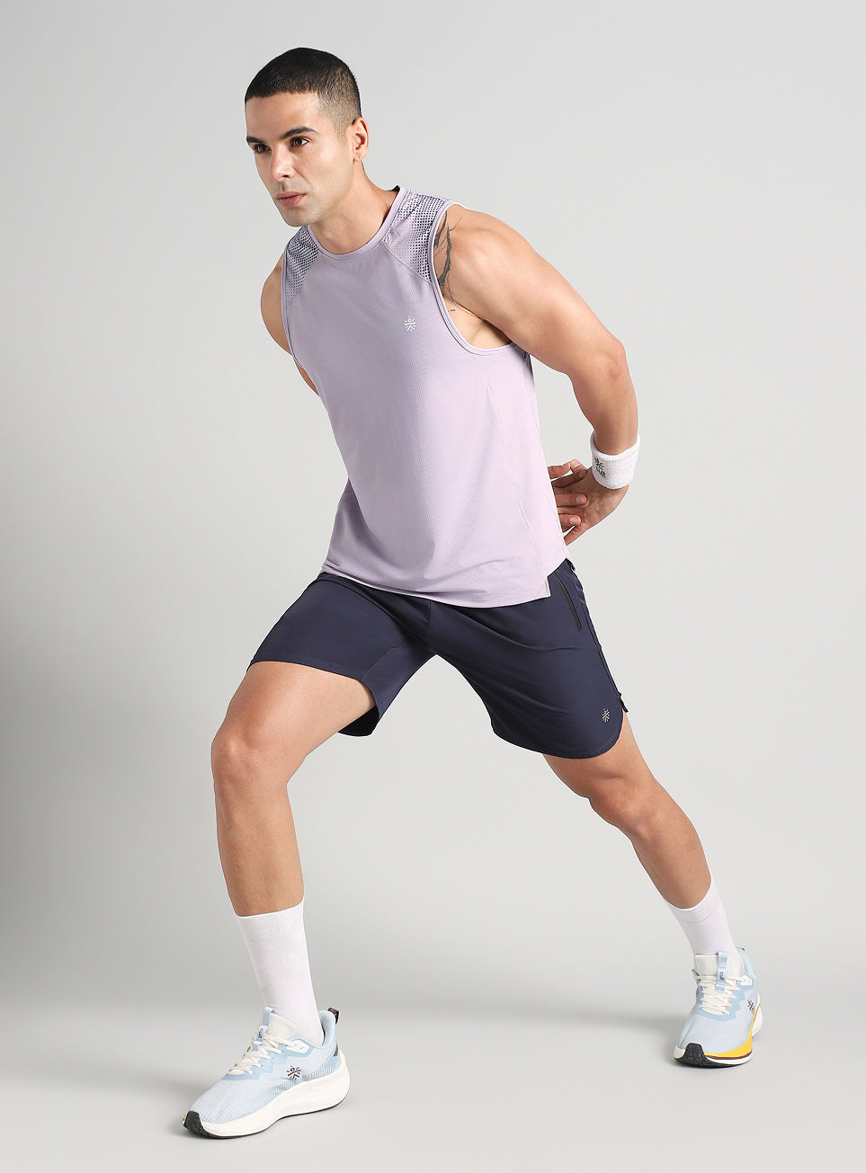 Men's Purple Training Muscle Tank