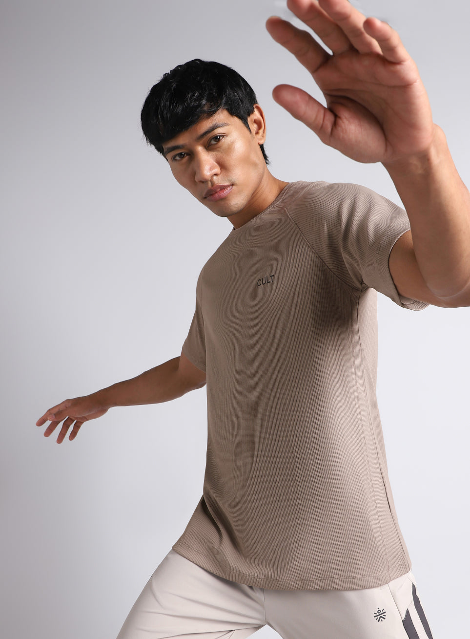 Men's Beige All Format Training T-shirt