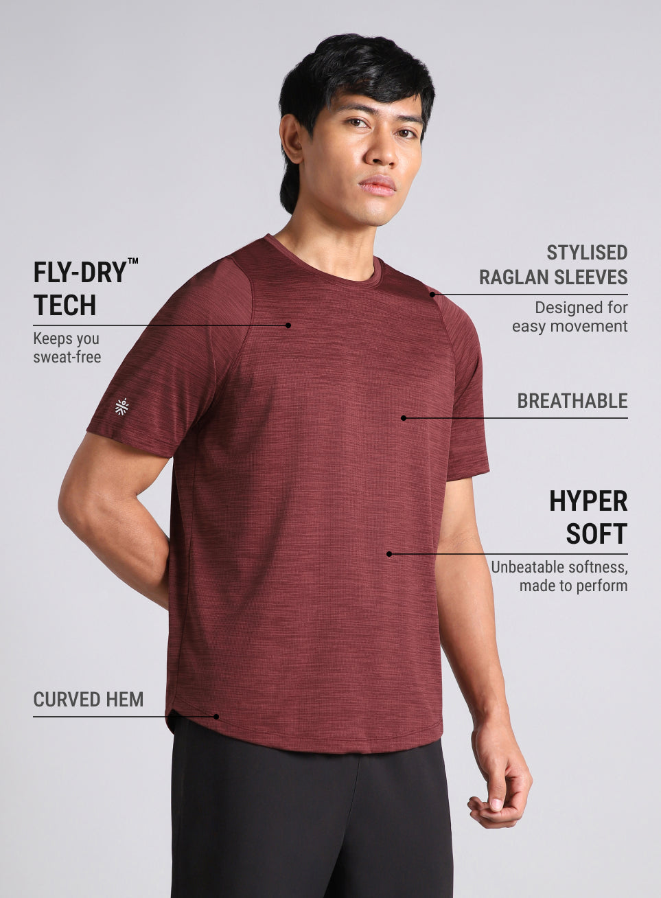 Men's Wine Training Elevate Sculpt T-shirt