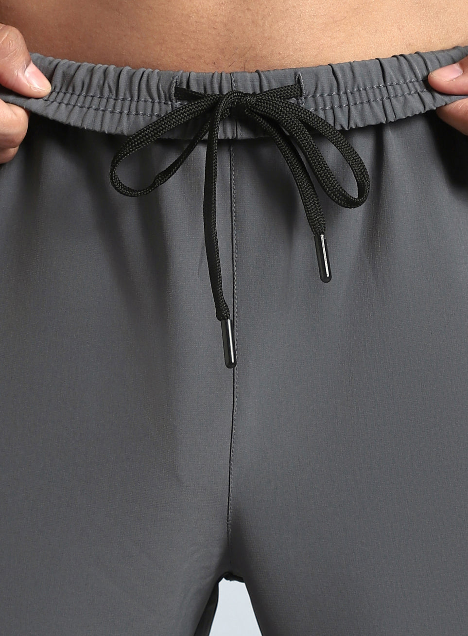 Men's Grey Pace Up Running Trackpants