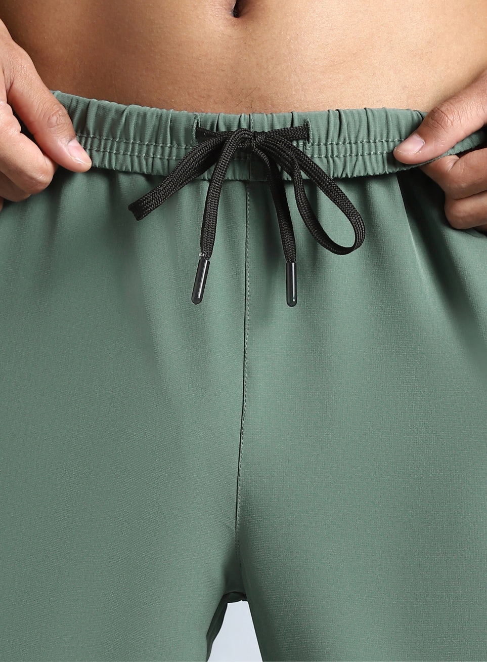 Men's Olive Pace Up Running Trackpants