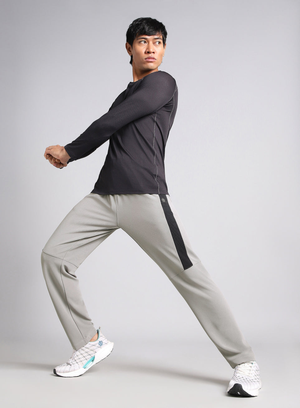 Men's Grey Runner Essential Trackpants