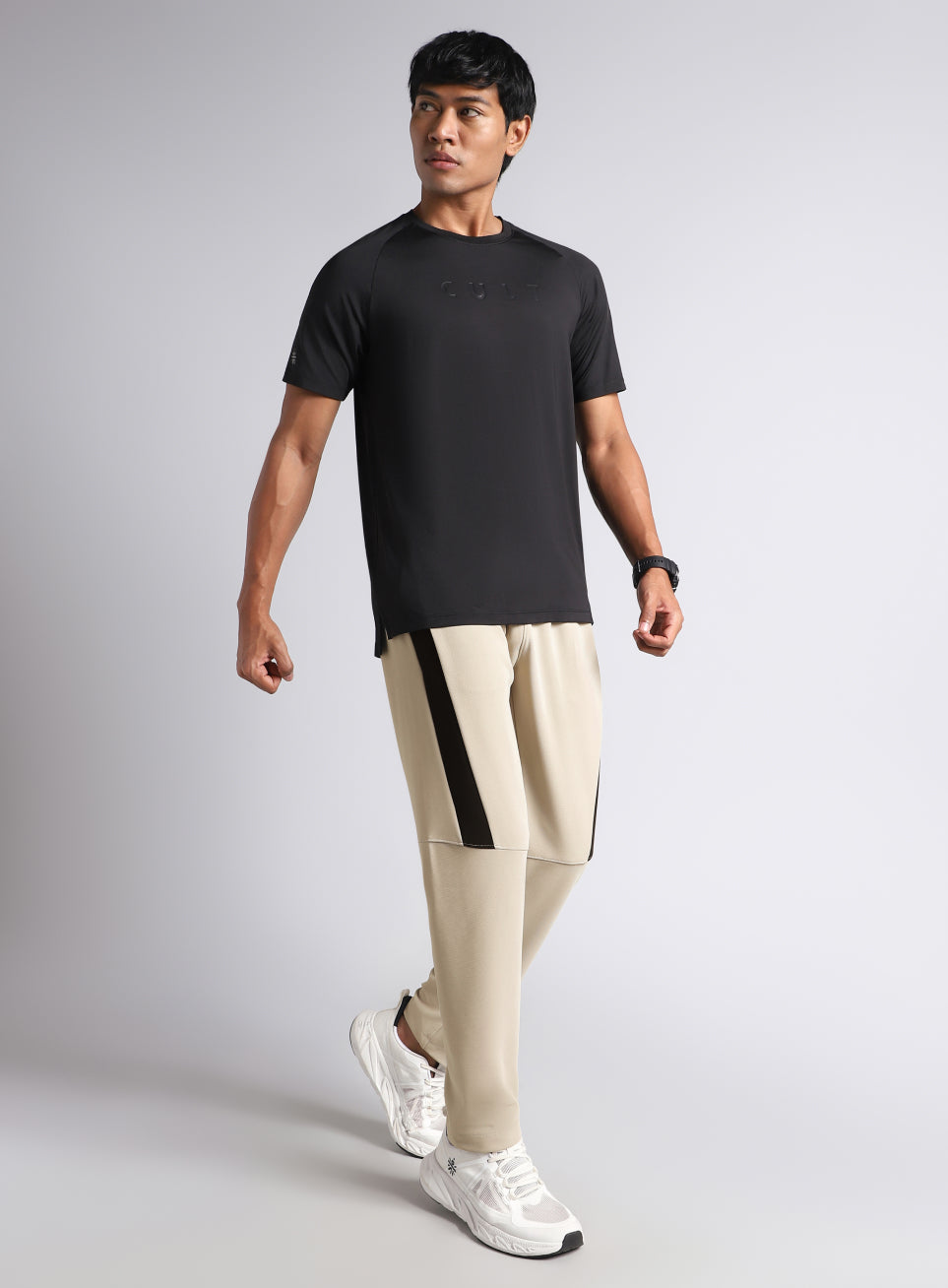 Men's Grey Runner Essential Trackpants