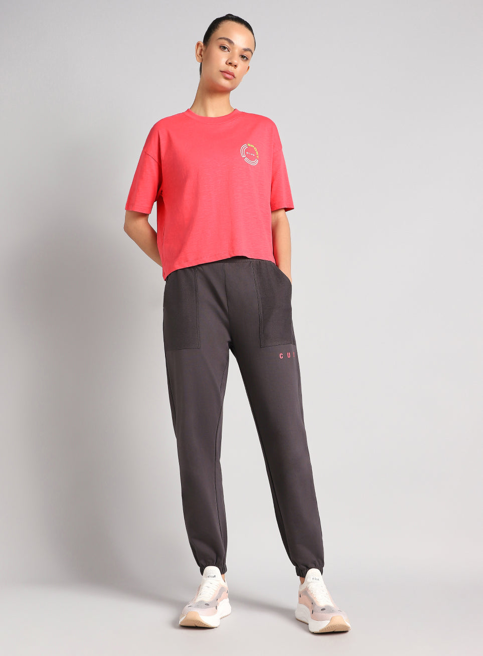 Women's Pink Sports Club T-shirt