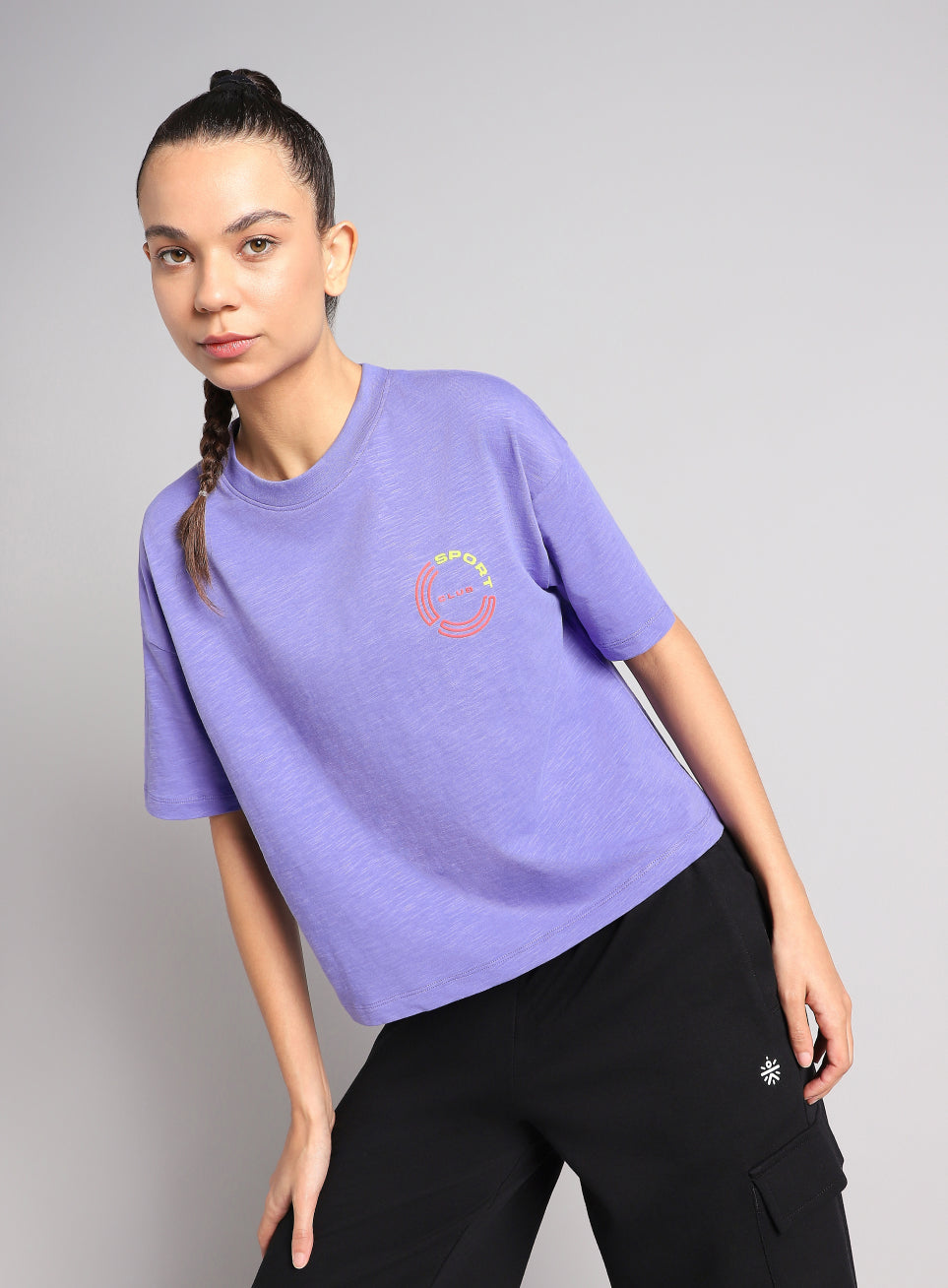 Women's Purple Sports Club T-shirt