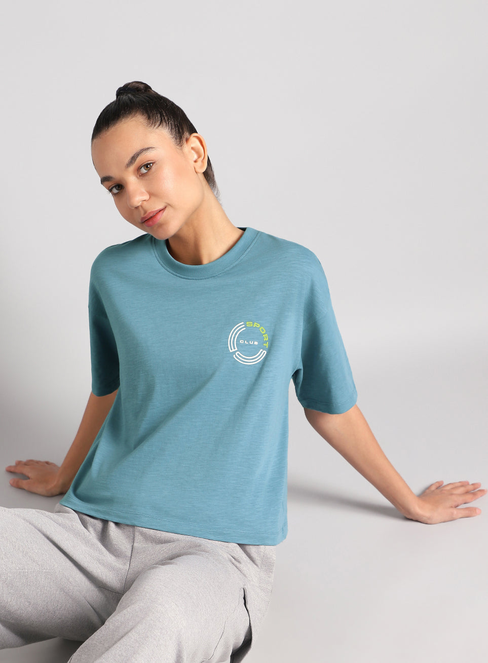 Women's Blue Sports Club T-shirt