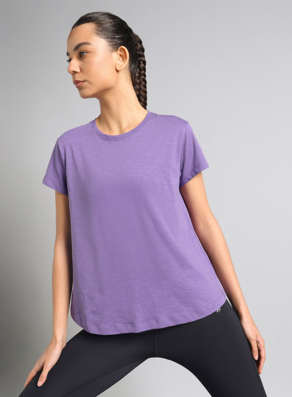 Women's Purple Yoga Flow Top