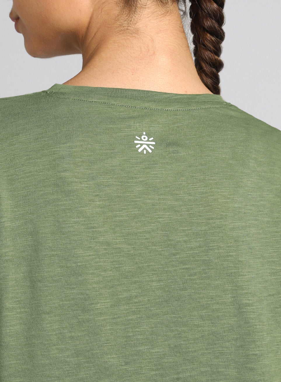 Women's Olive Yoga Flow Top