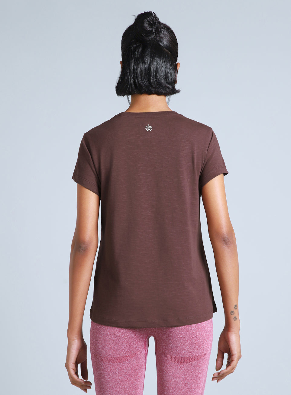 Women's Brown Yoga Flow Top