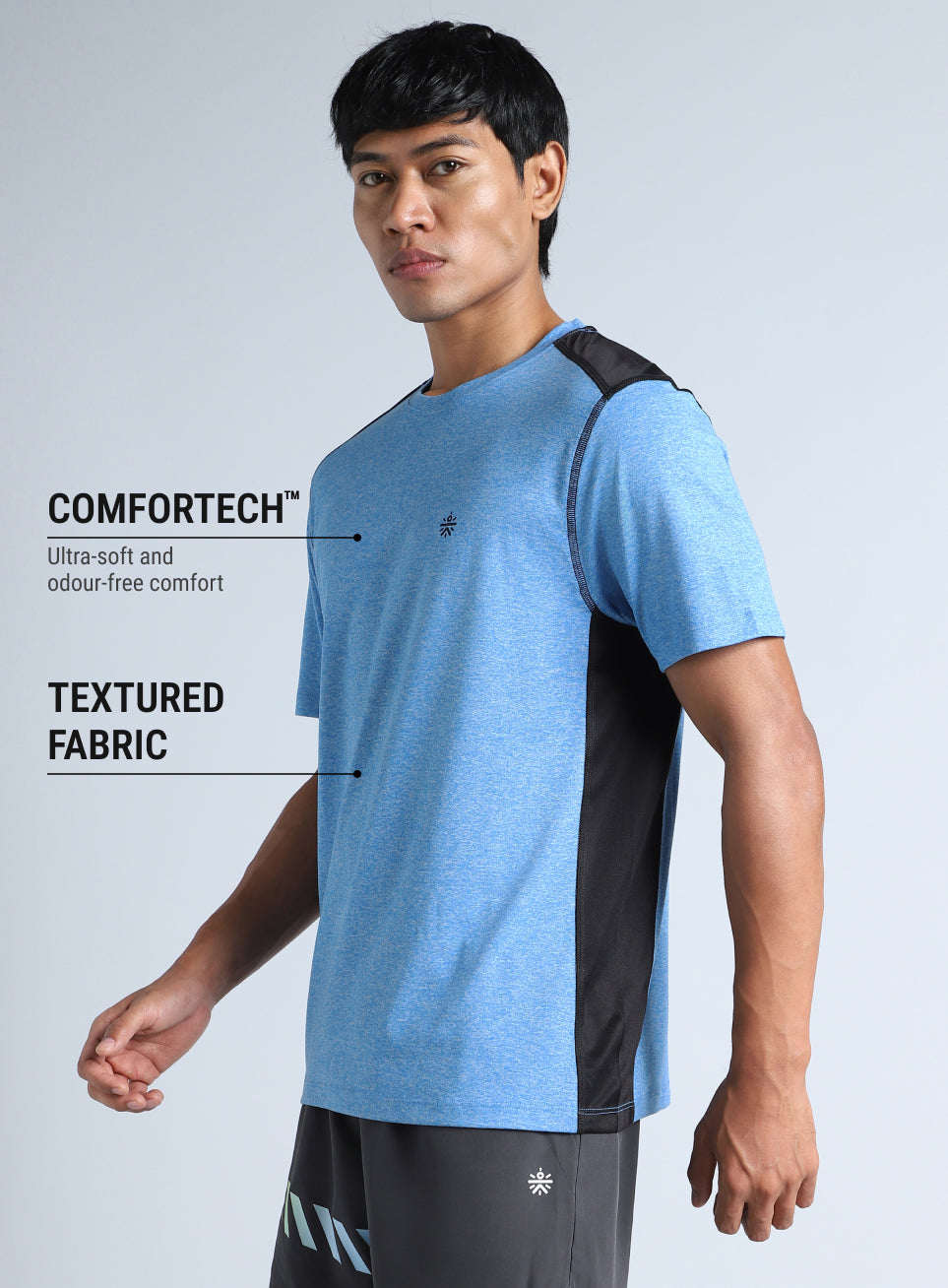 Men's Amp Up Blue Comfortech T-shirt