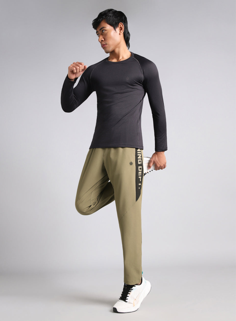 Men's Beige Training Department Trackpants