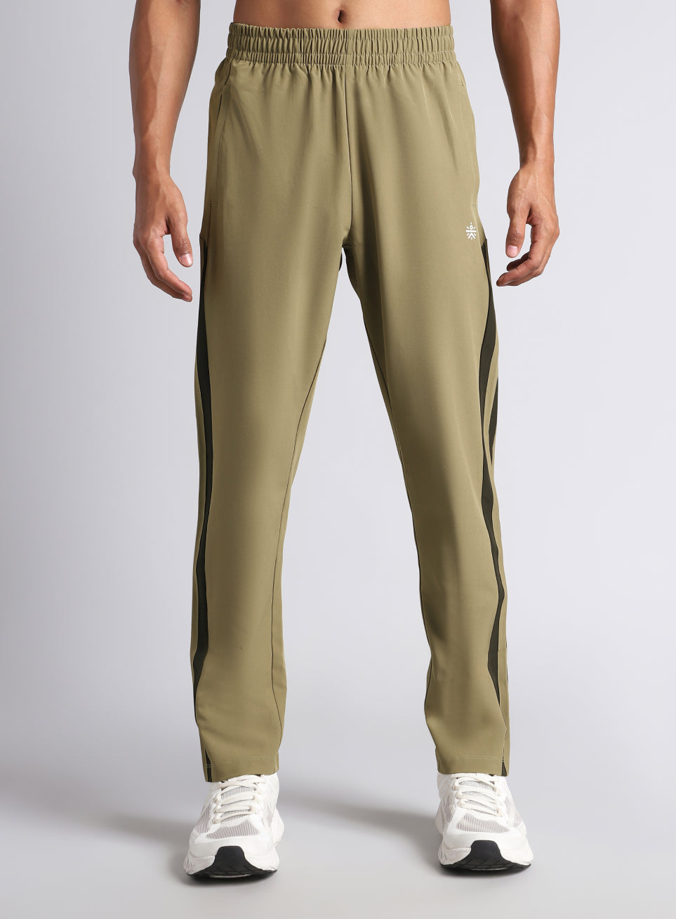 Men's Beige Sporty Training Trackpants