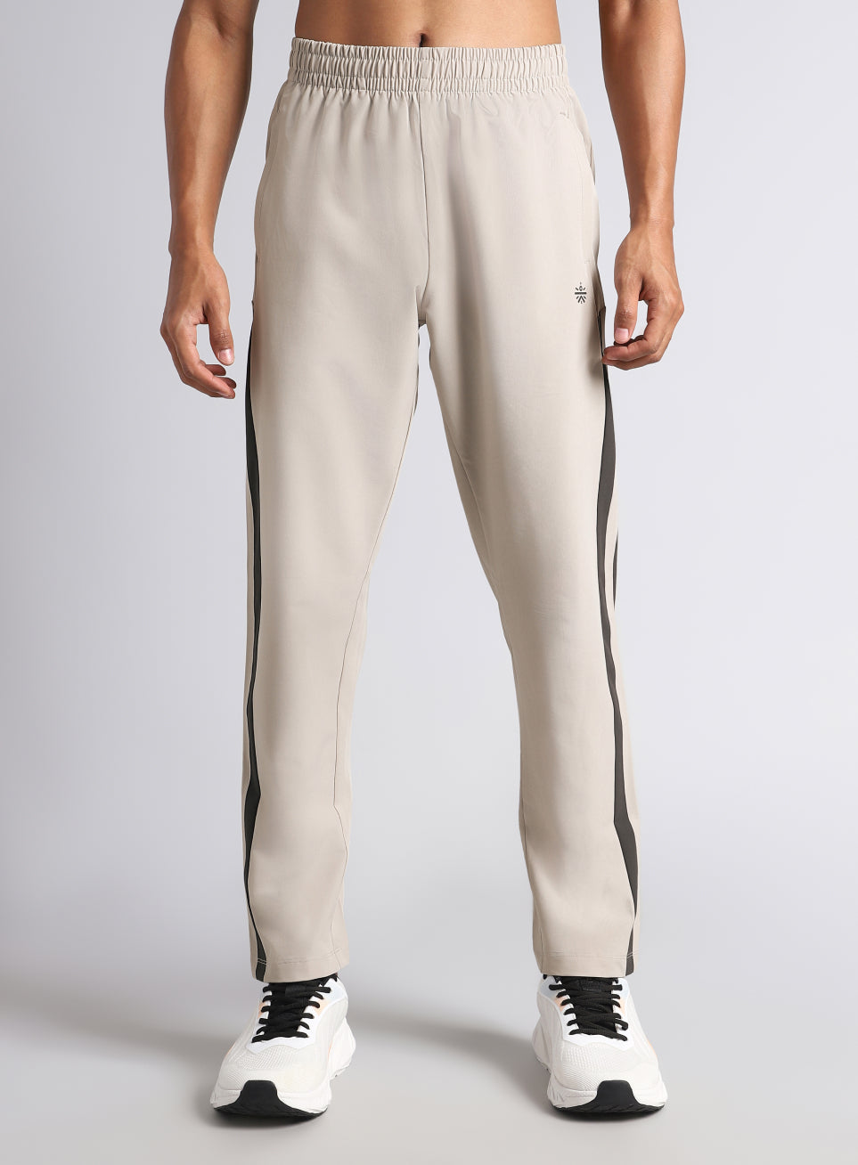 Men's Grey Sporty Training Trackpants
