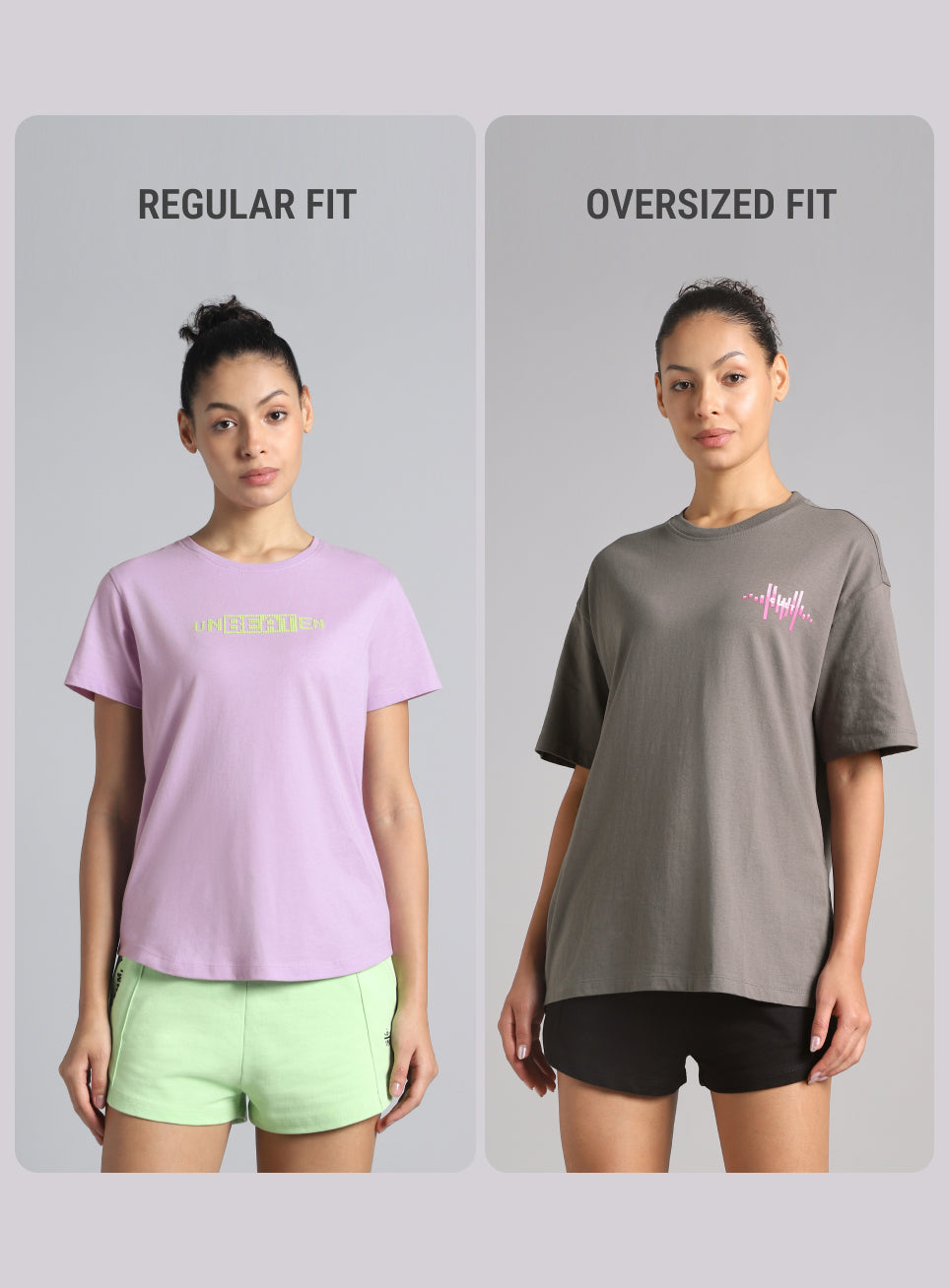 Women's Dark Grey Feel the Beat Print T-shirt