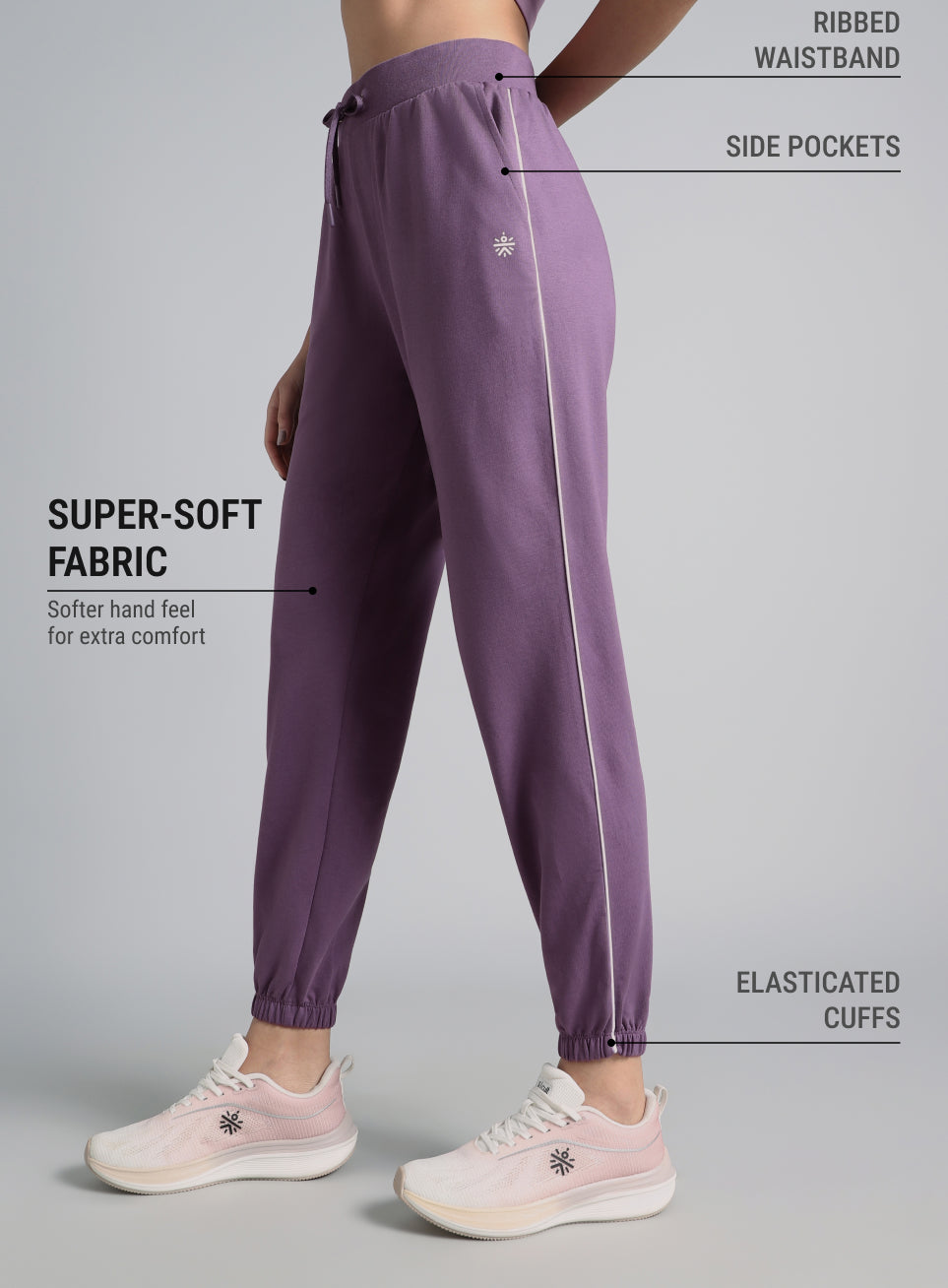 Women's Purple Anyday Anywhere Joggers