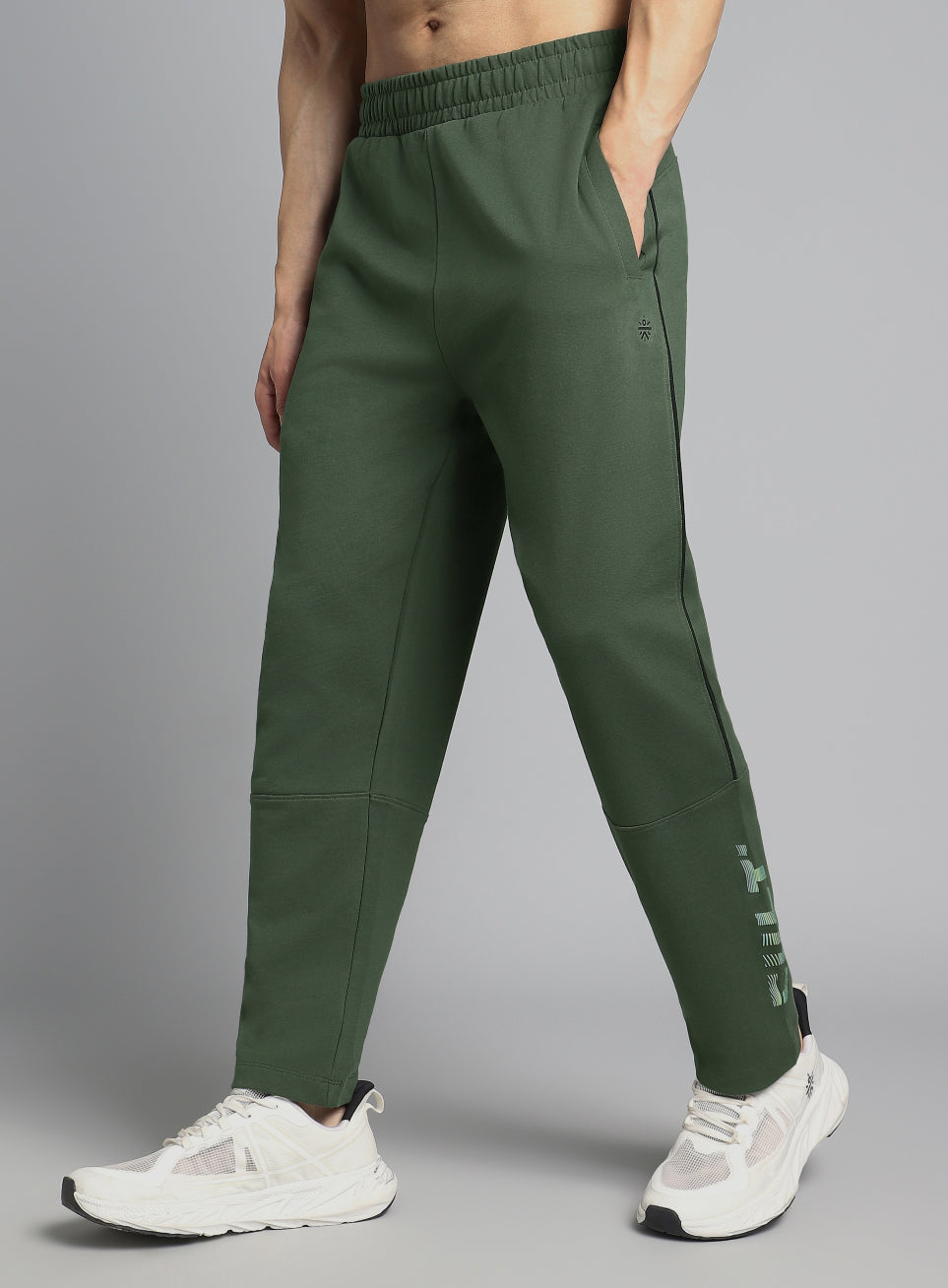 Men's Olive Dance Brand Carrier Trackpants