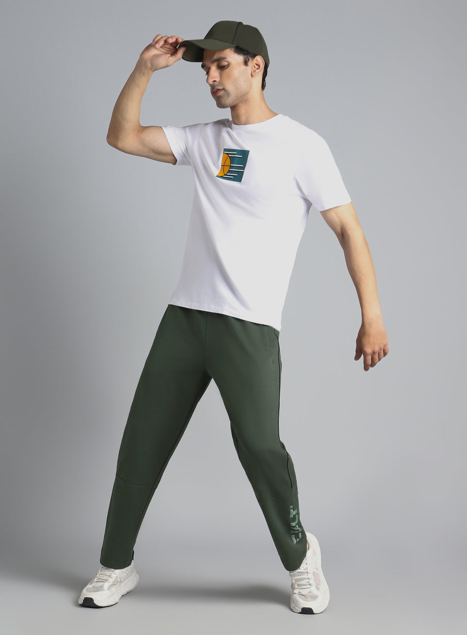 Men's Olive Dance Brand Carrier Trackpants