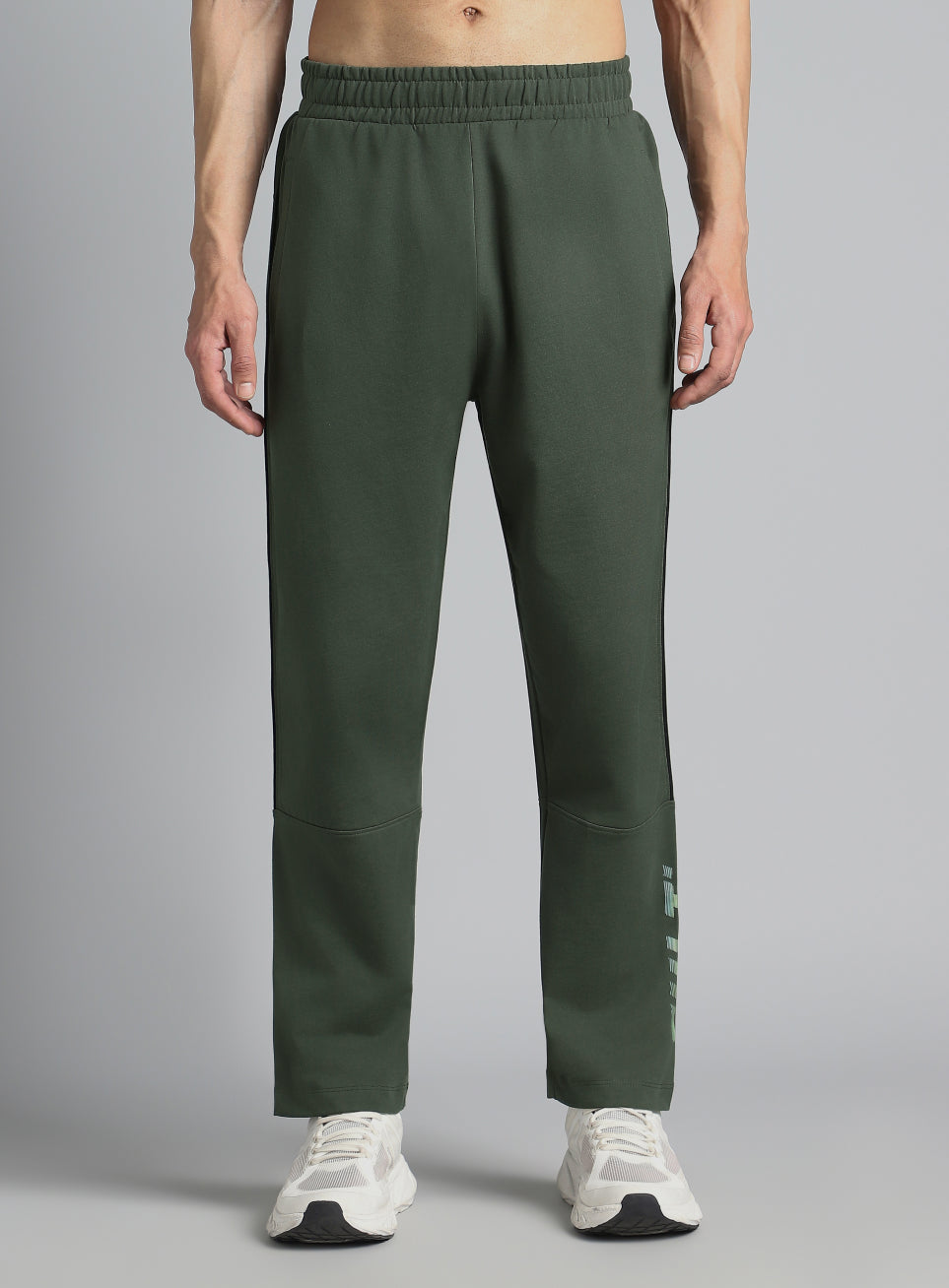 Men's Olive Dance Brand Carrier Trackpants