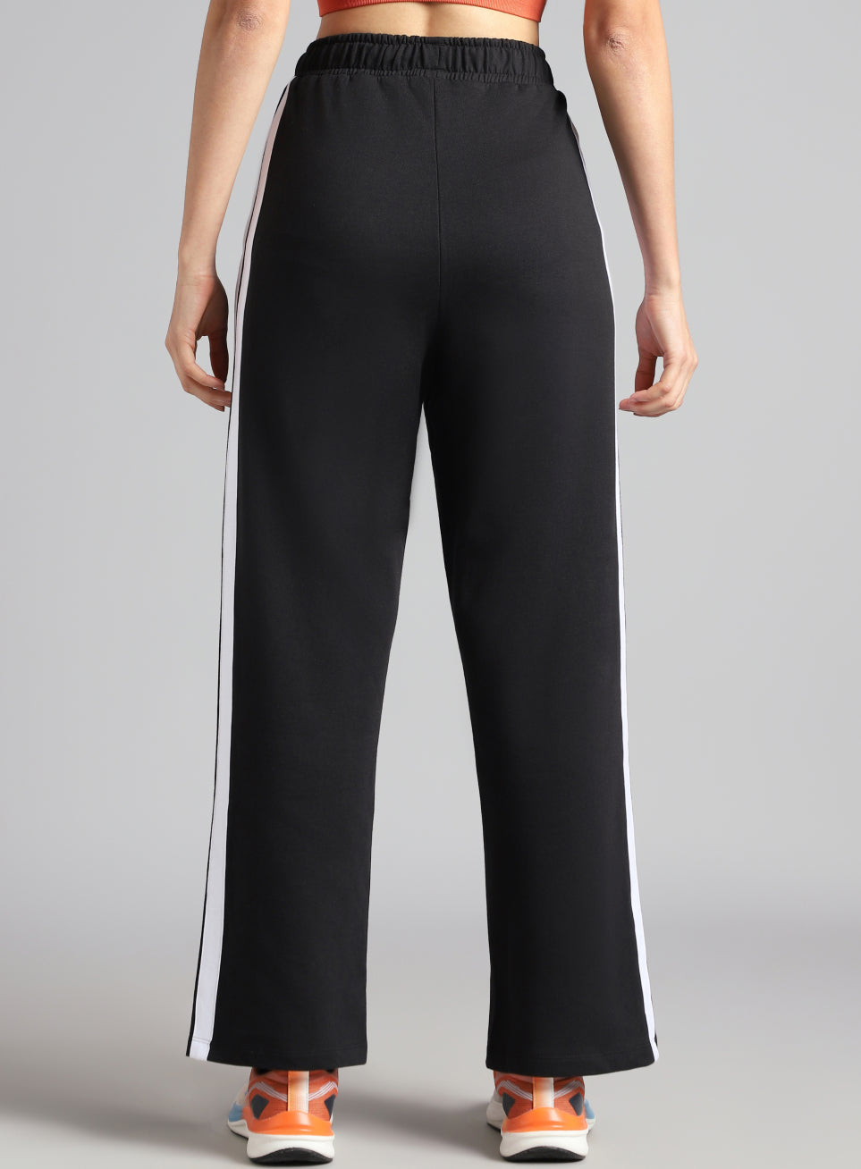 Women's Black Dance Flow Trackpants