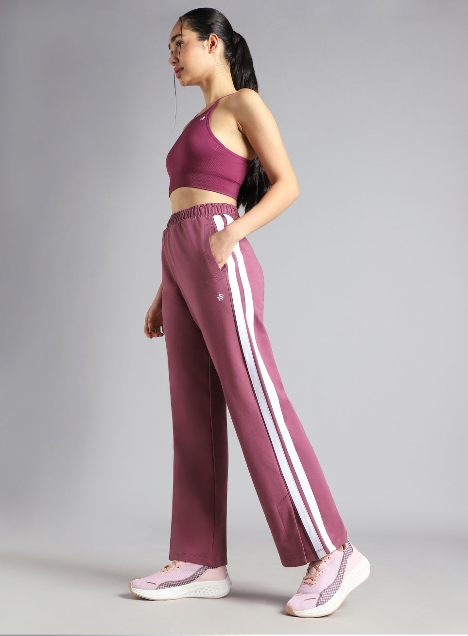 Women's Pink Dance Flow Trackpants