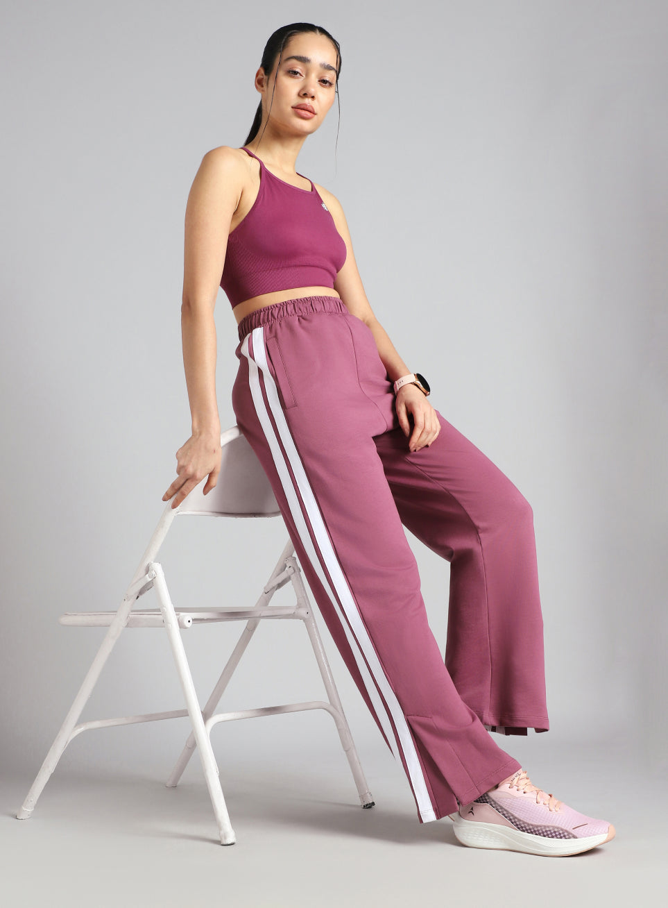 Women's Pink Dance Flow Trackpants