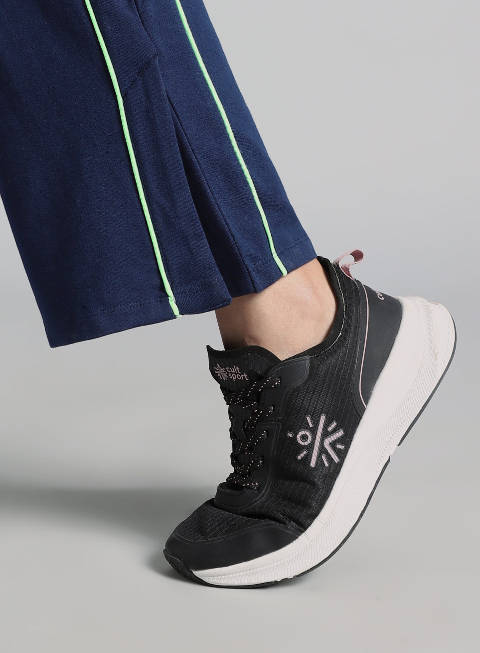 Women's Blue Community Straight Trackpants