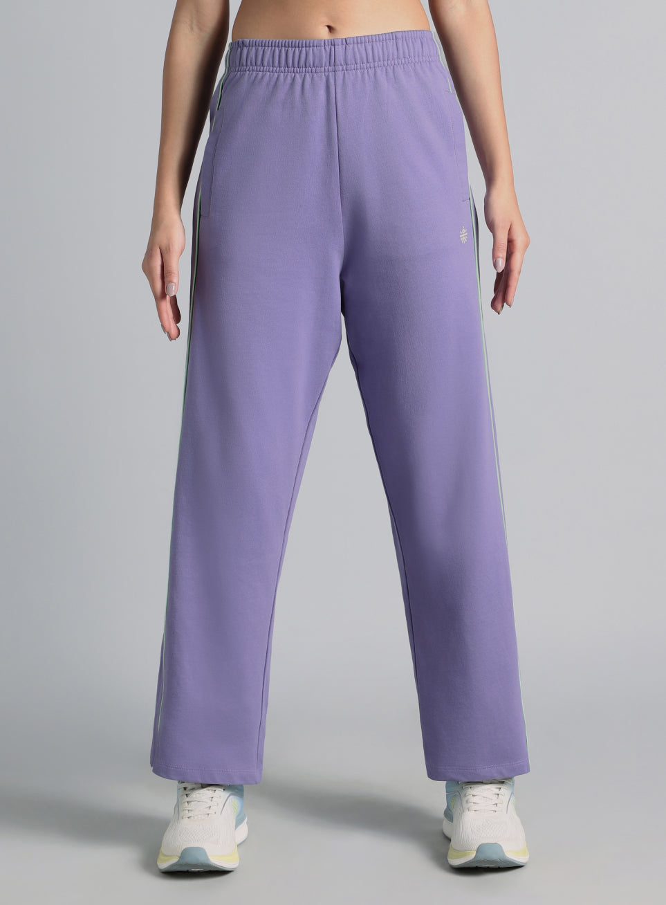 Women's Purple Community Straight Trackpants