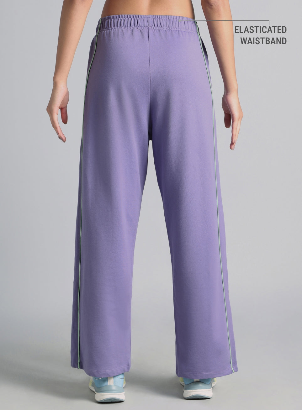 Women's Purple Community Straight Trackpants