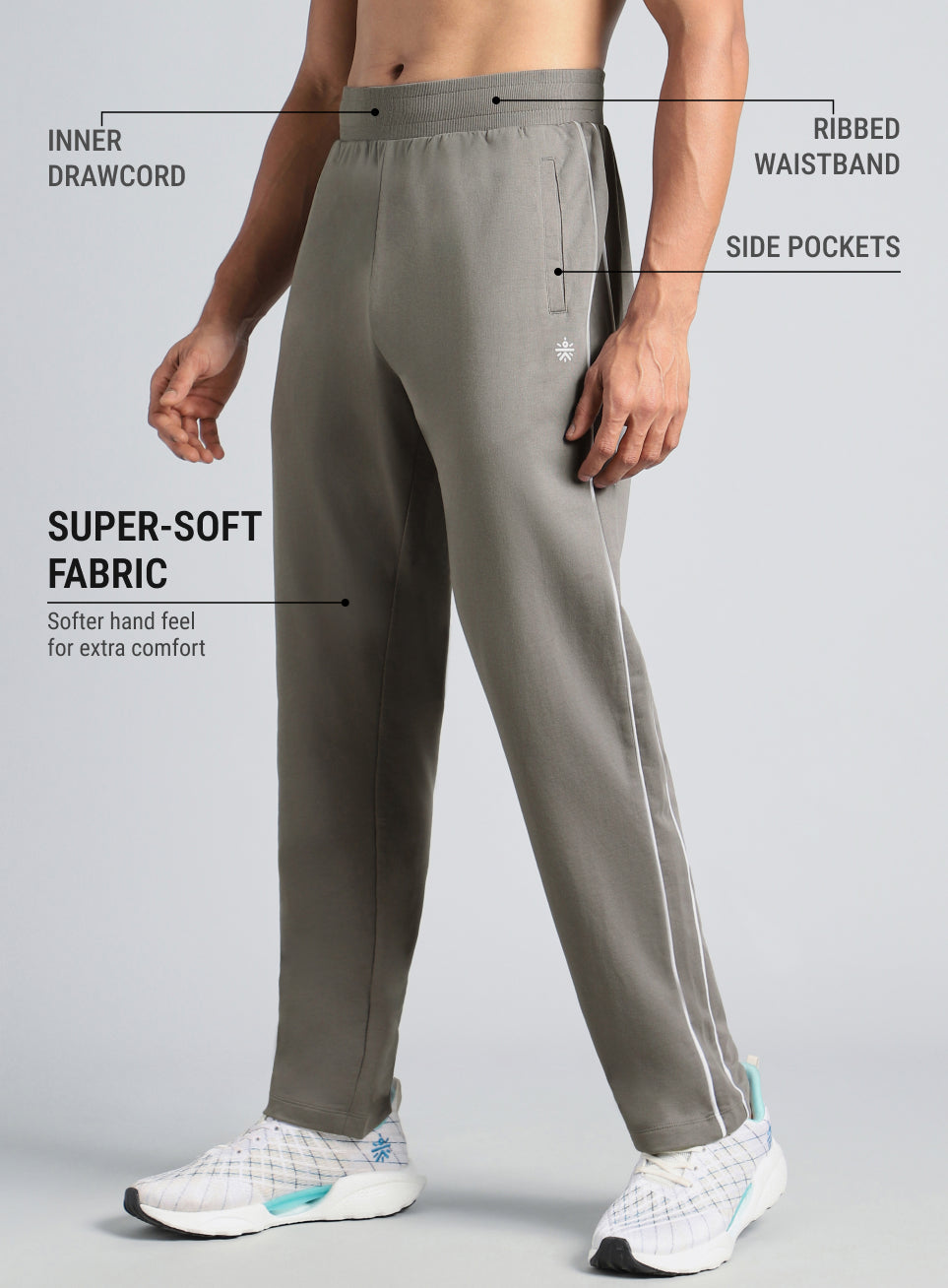 Men's D.Grey Level Up Sports Trackpants