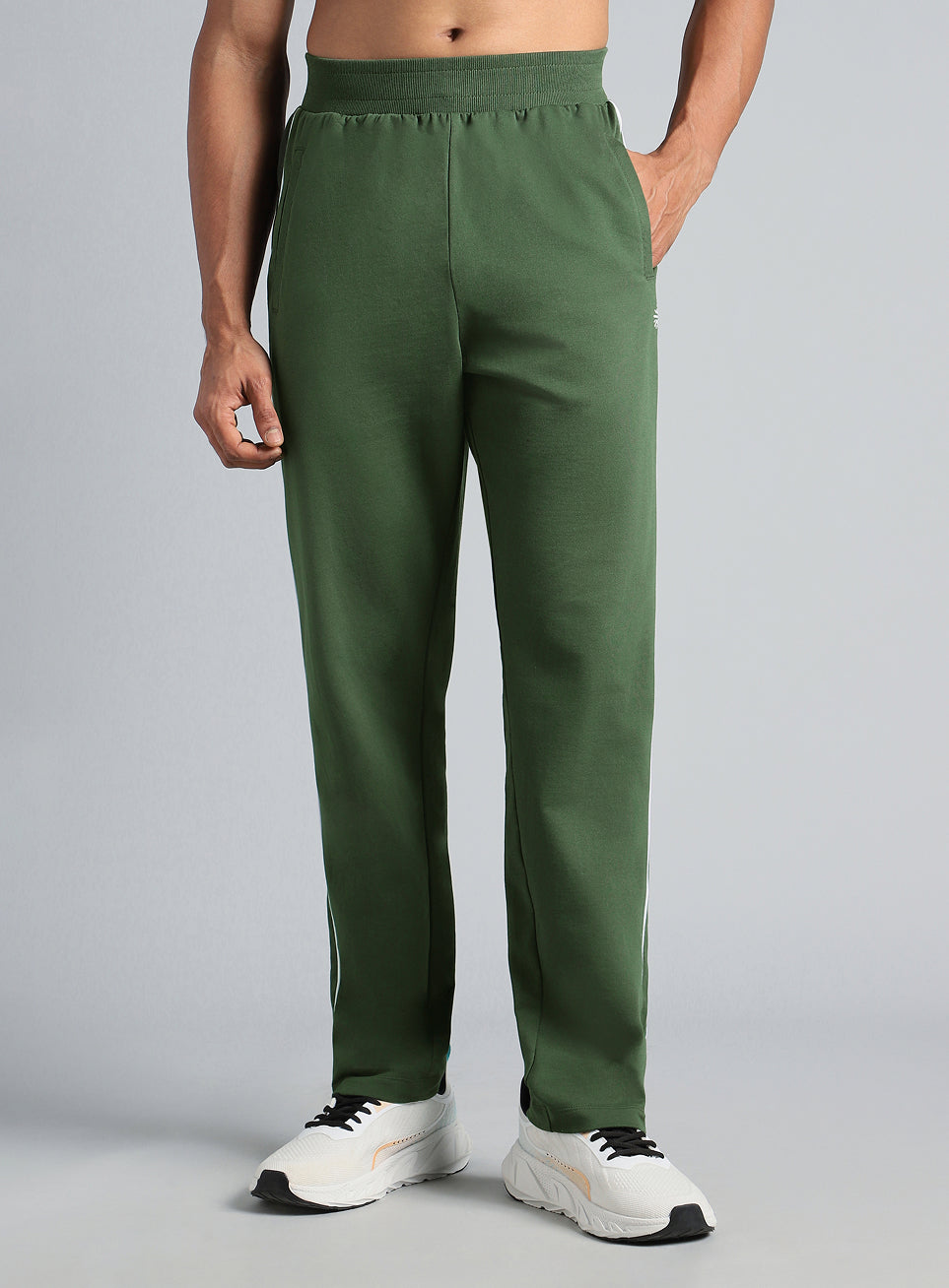 Men's Olive Level Up Sports Trackpants