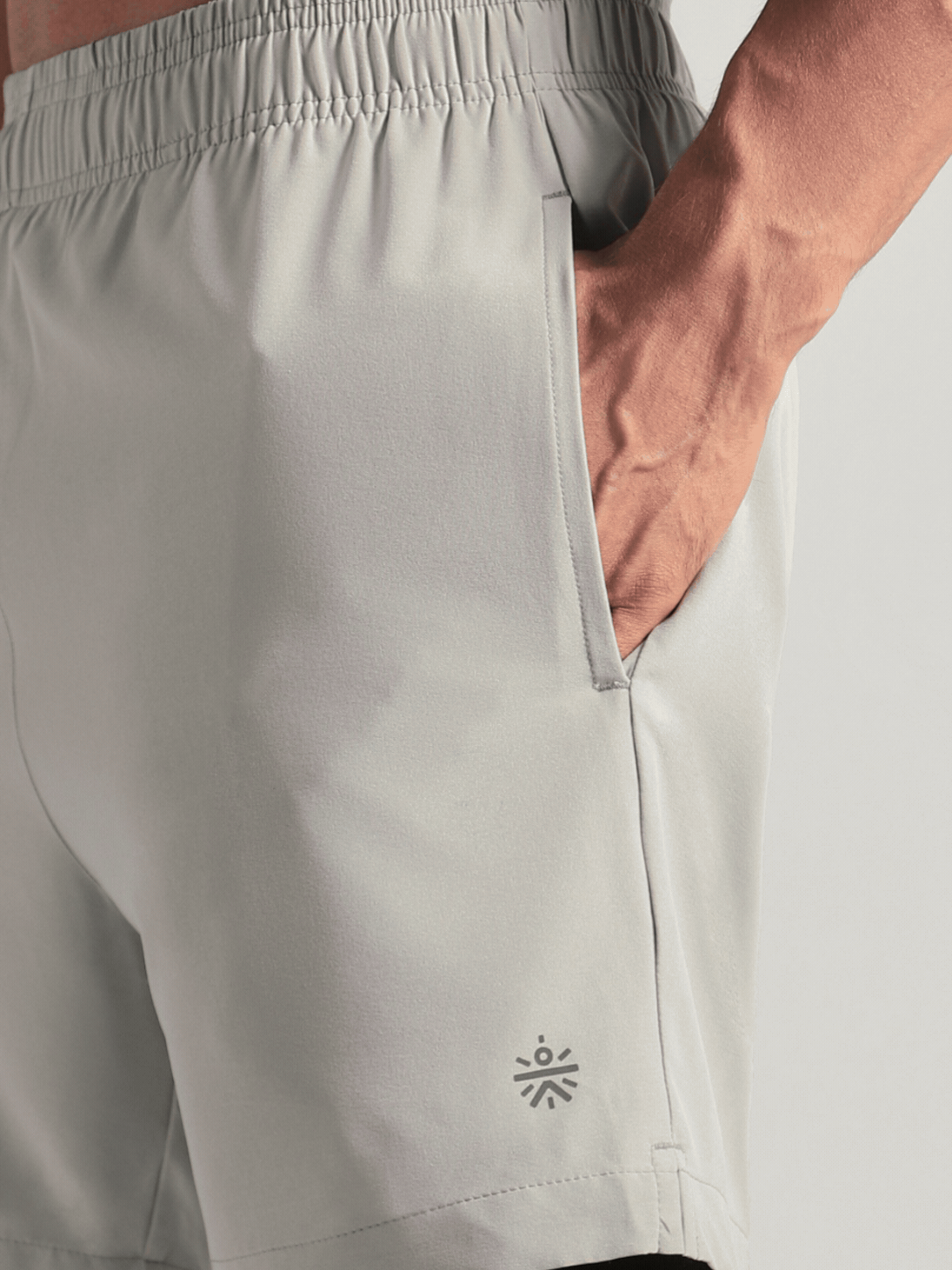 Men's Run Elevate Grey Integrated Shorts