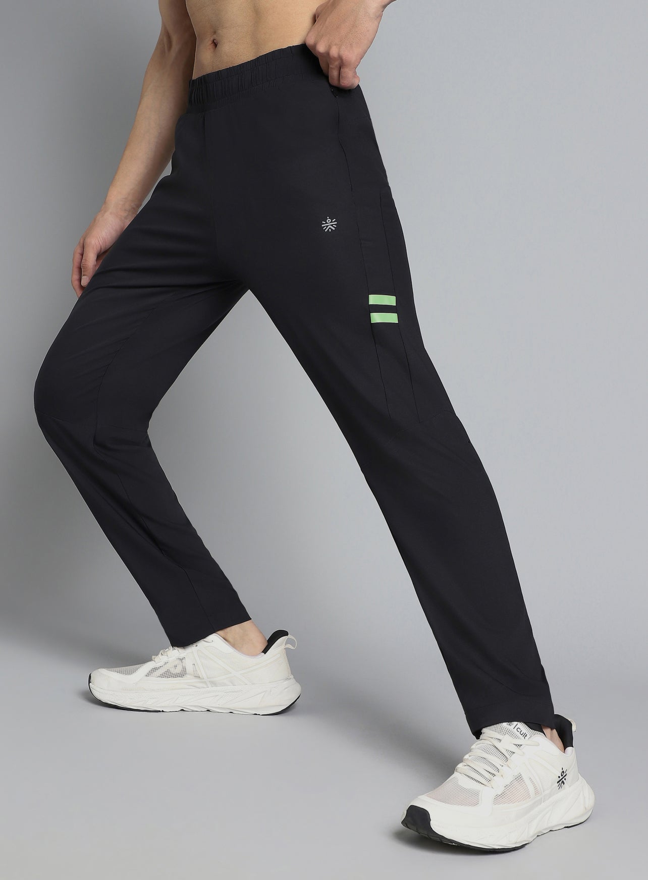 Men's Black Pacer Running Trackpants