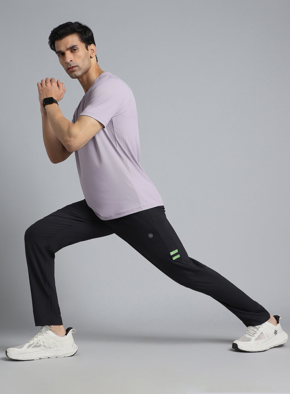Men's Black Pacer Running Trackpants