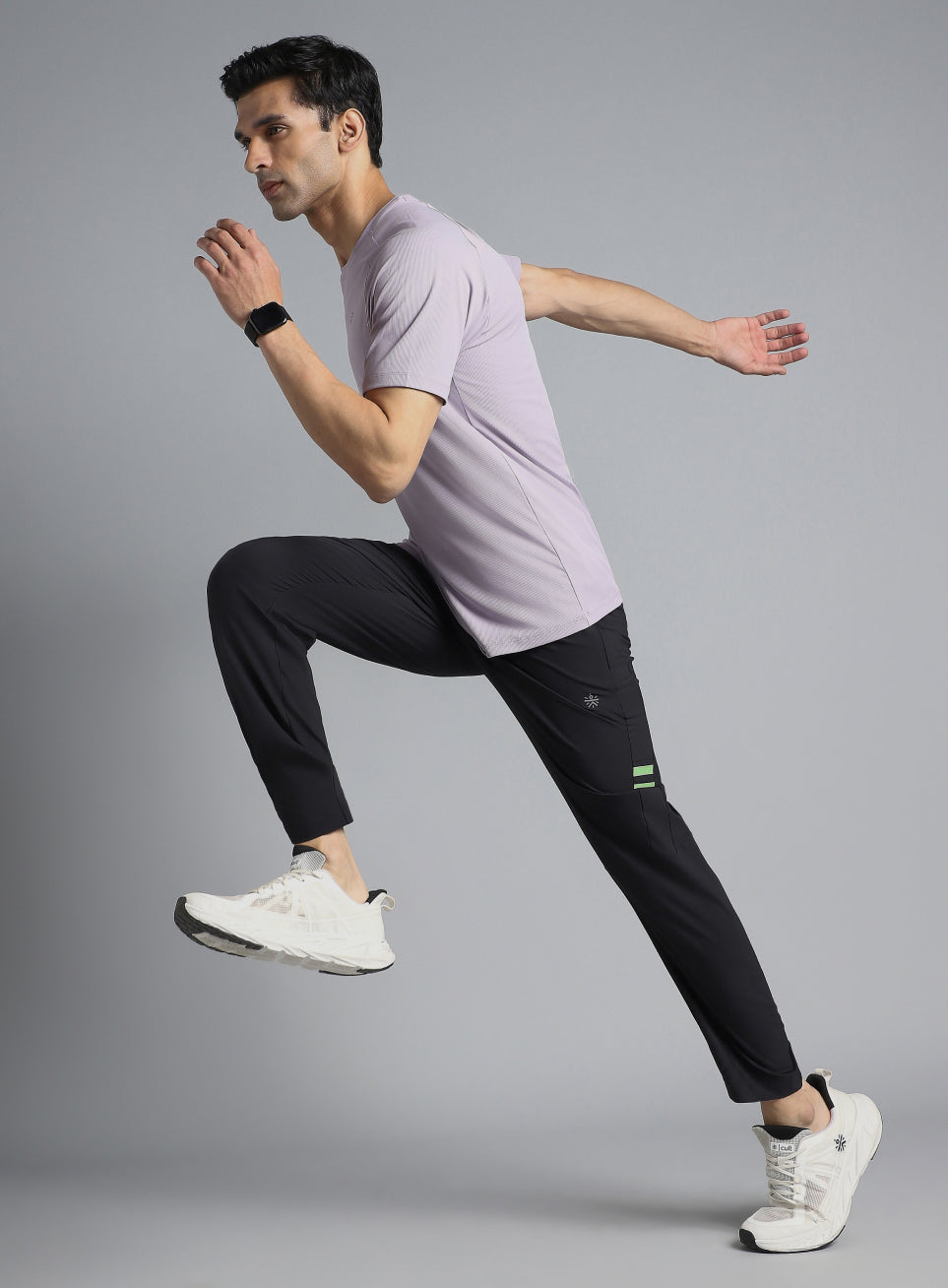 Men's Black Pacer Running Trackpants