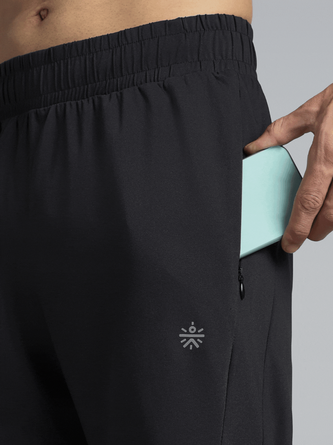 Men's Black Pacer Running Trackpants