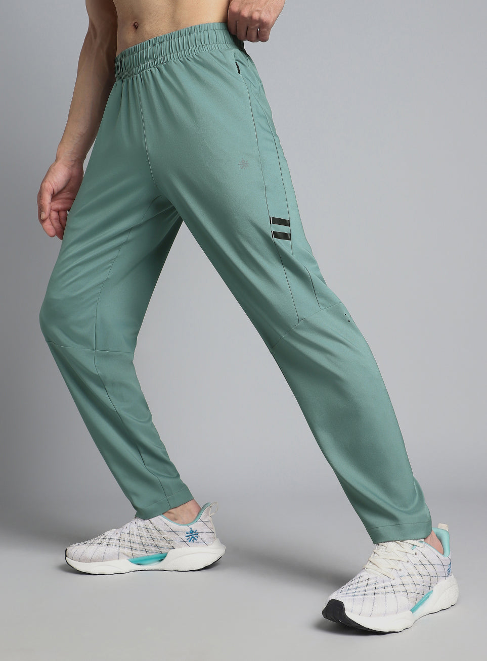 Men's Green Pacer Running Trackpants